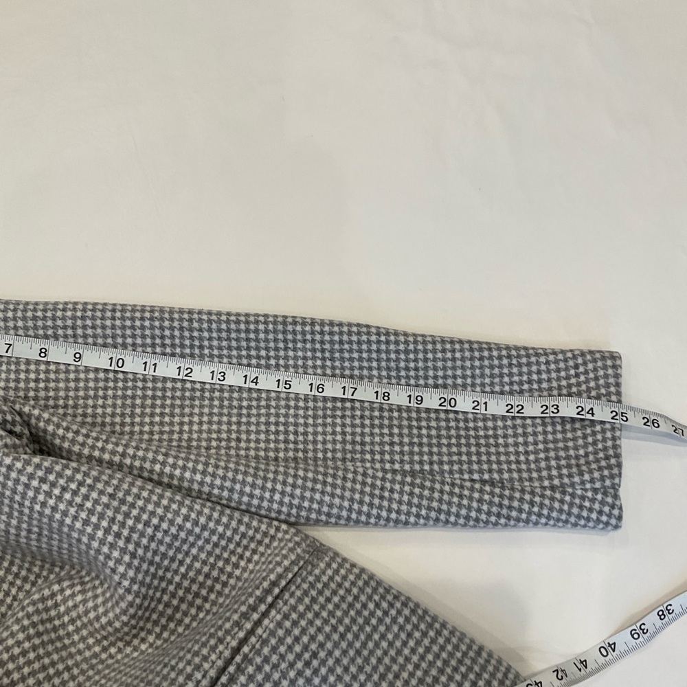 NWT Abercrombie & Fitch Wool Blend Houndstooth Tailored Top Coat in Grey Medium - Picture 13 of 16